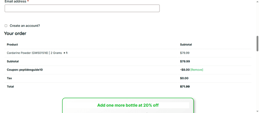 10% Off Coupon Code - Save more on SARMs Stacks